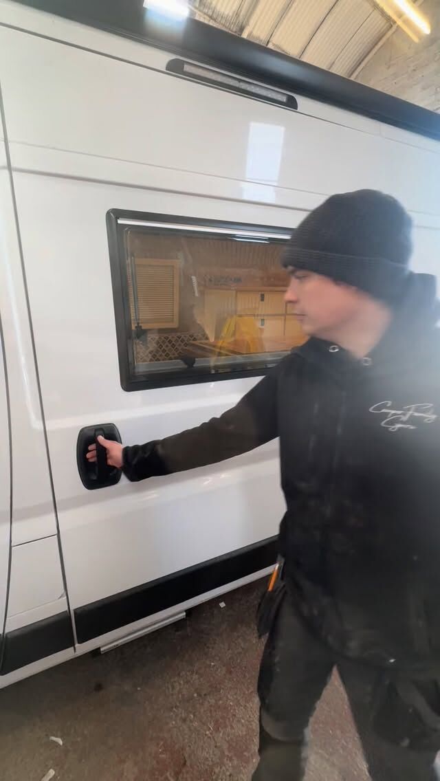 🚐Adventures start with you🚐

Take a closer look at our most recent custom build. This Peugeot Boxer L3H2 van has been completely transformed to the owner’s exact needs. There are clever storage solutions to maximise the space… including a garage drawer designed for kettlebell storage (the owner is a PT)

This van has it all and the neutral design chosen makes for a calm environment to relax in after a long day. 

The bench seat gives extra storage and a foldable table makes it a perfect space to dine, play cards or catch up on admin. The kitchen is equipped with a sink and induction hob with clever storage, from spice racks, overhead lockers and cutlery drawer. The unit opposite the kitchen is as multifunctional as you could imagine - drawers, floor space for a dog bed and a standing surface to work at. The fixed bed doesn’t compromise on space with heaps of under bed storage. And for any weather and any adventure - a concealed toilet and diesel heater for those extra comforts.

What do you think? Would you have this layout? Let us know below ⬇️

Booking for July 2026 - your perfect campervan is nearer than you think. Get in touch today!

#campervan #vanlife #builtnotbought
